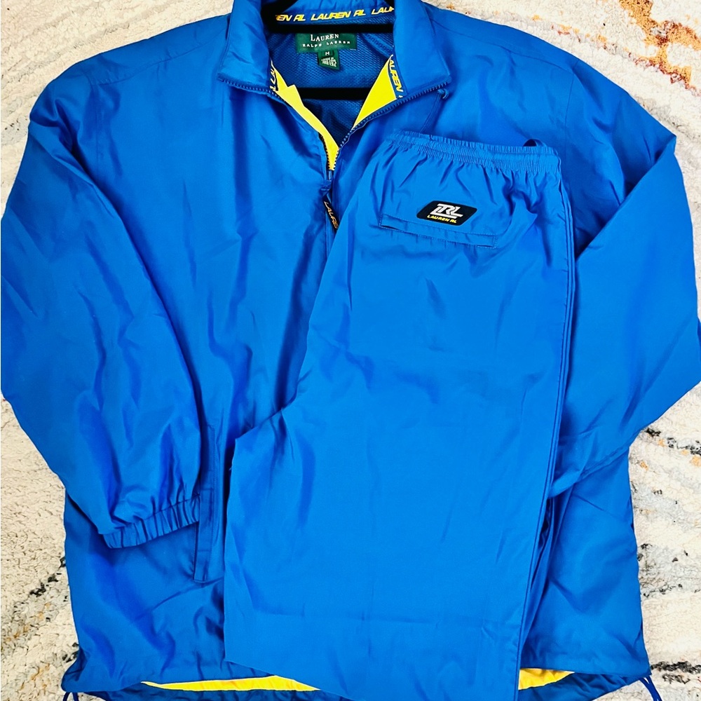 Lauren Ralph Lauren Royal Blue and Mustard Jogging Suit GUC